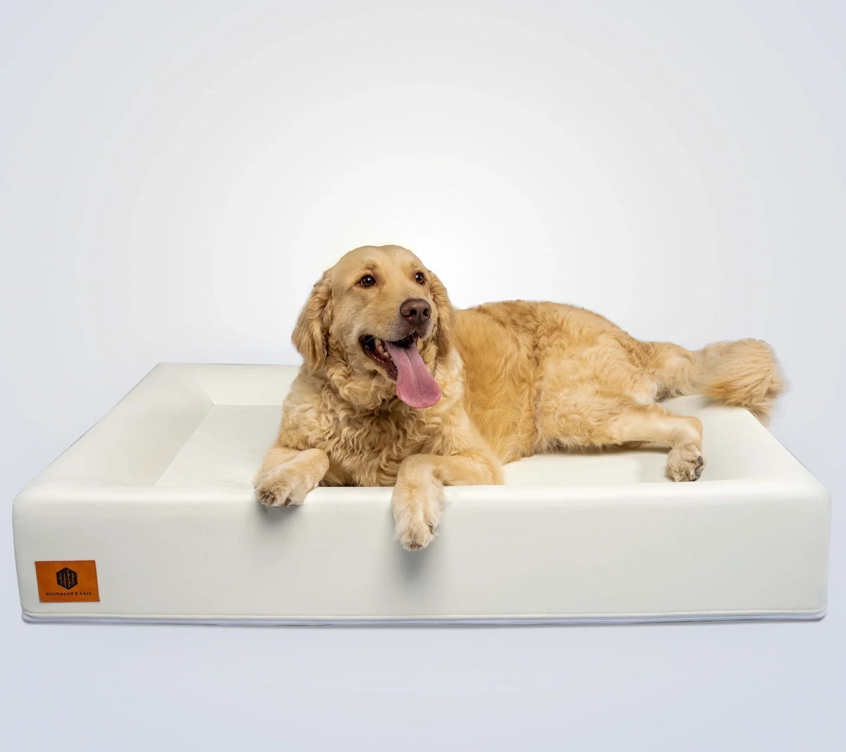 Extra Large Birchwood Bed with orthopedic memory foam